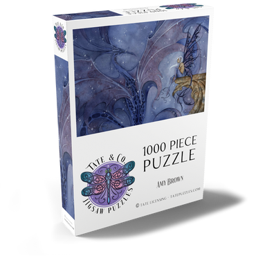 Darstellung des Puzzle Motivs Drachen-Träume - Amy Brown 1000 Puzzle Schachtel Ansicht2