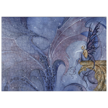 Darstellung des Puzzle Motivs puzzleplate Drachen-Träume - Amy Brown 500 Puzzle