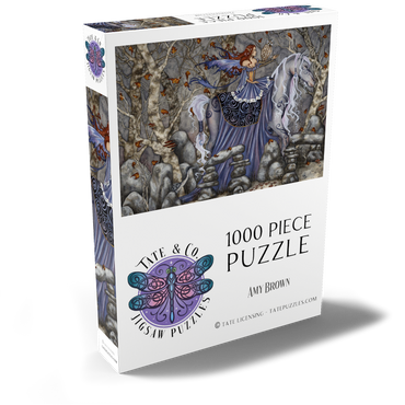 Darstellung des Puzzle Motivs Verzauberte Reise - Amy Brown 1000 Puzzle Schachtel Ansicht2