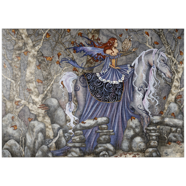 Darstellung des Puzzle Motivs puzzleplate Verzauberte Reise - Amy Brown 1000 Puzzle