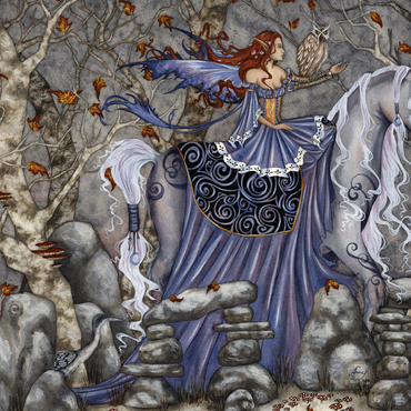 Darstellung des Puzzle Motivs Verzauberte Reise - Amy Brown 1000 Puzzle 3D Modell