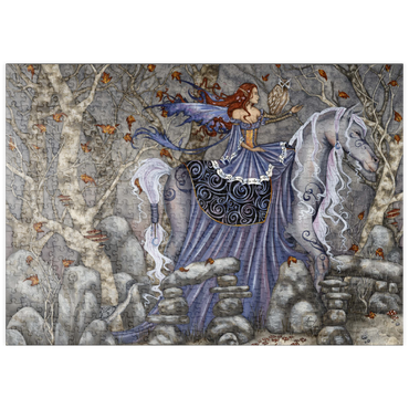 Darstellung des Puzzle Motivs puzzleplate Verzauberte Reise - Amy Brown 500 Puzzle