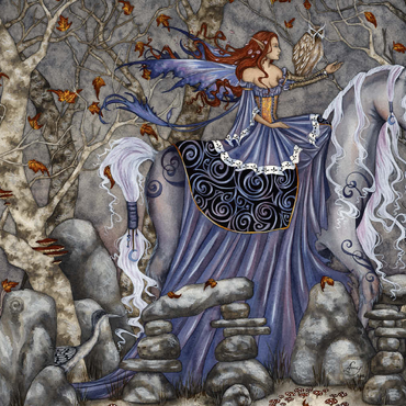 Darstellung des Puzzle Motivs Verzauberte Reise - Amy Brown 500 Puzzle 3D Modell