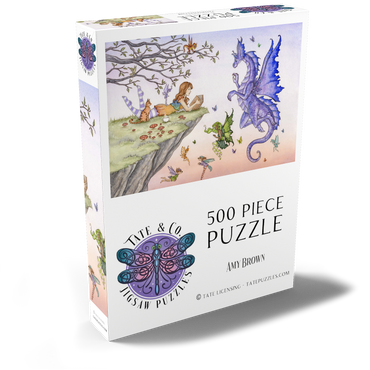 Darstellung des Puzzle Motivs Es war einmal - Amy Brown 500 Puzzle Schachtel Ansicht2