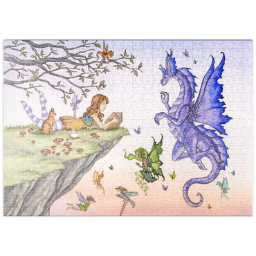 Darstellung des Puzzle Motivs puzzleplate Es war einmal - Amy Brown 500 Puzzle