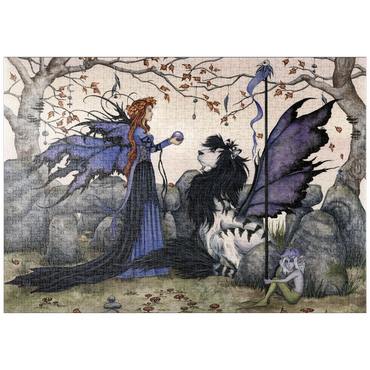 Darstellung des Puzzle Motivs puzzleplate Opfergaben - Amy Brown 1000 Puzzle