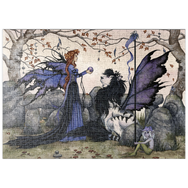 Darstellung des Puzzle Motivs puzzleplate Opfergaben - Amy Brown 500 Puzzle