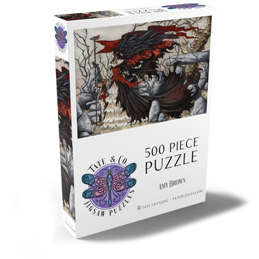 Darstellung des Puzzle Motivs Morgan Le Fey - Amy Brown 500 Puzzle Schachtel Ansicht2