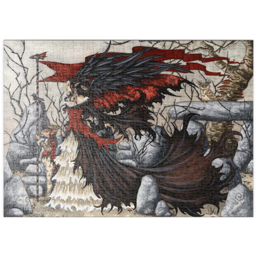 Darstellung des Puzzle Motivs puzzleplate Morgan Le Fey - Amy Brown 500 Puzzle