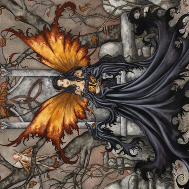 Darstellung des Puzzle Motivs Queen Mab 1000 Puzzle 3D Modell