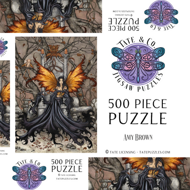 Darstellung des Puzzle Motivs Queen Mab 500 Puzzle Schachtel 3D Modell