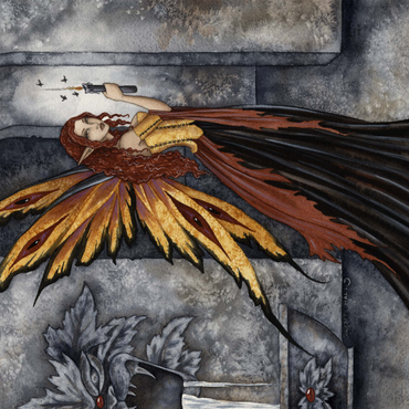 Darstellung des Puzzle Motivs Silent Halls 1000 Puzzle 3D Modell