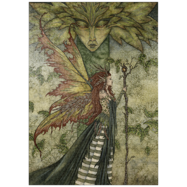 Darstellung des Puzzle Motivs puzzleplate The Green Woman 1000 Puzzle