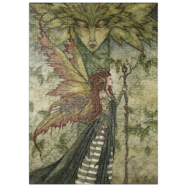 Darstellung des Puzzle Motivs puzzleplate The Green Woman 500 Puzzle