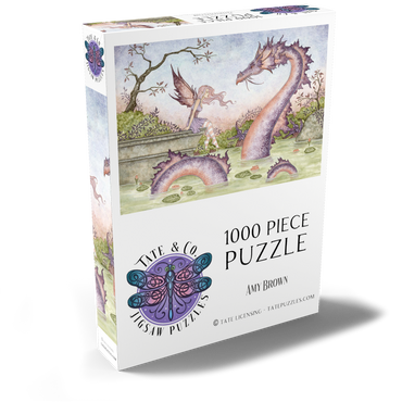 Darstellung des Puzzle Motivs Der Sommerteich - Amy Brown 1000 Puzzle Schachtel Ansicht2