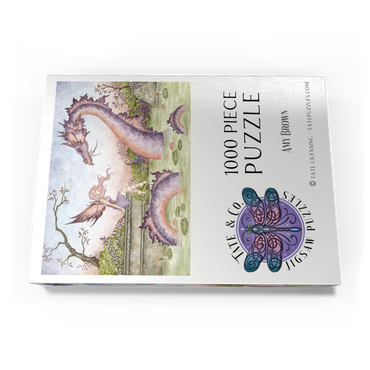 Darstellung des Puzzle Motivs Der Sommerteich - Amy Brown 1000 Puzzle Schachtel Ansicht3