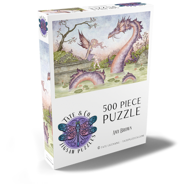 Darstellung des Puzzle Motivs Der Sommerteich - Amy Brown 500 Puzzle Schachtel Ansicht2