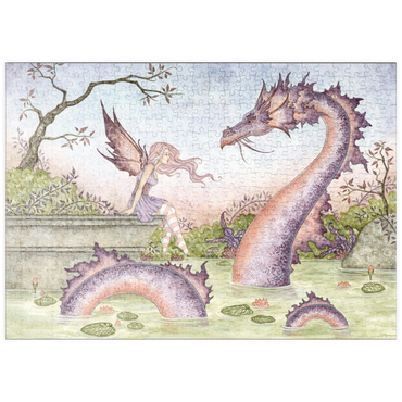 Darstellung des Puzzle Motivs puzzleplate Der Sommerteich - Amy Brown 500 Puzzle