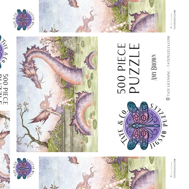 Darstellung des Puzzle Motivs Der Sommerteich - Amy Brown 500 Puzzle Schachtel 3D Modell