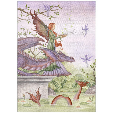 Darstellung des Puzzle Motivs puzzleplate Lake Spell 1000 Puzzle