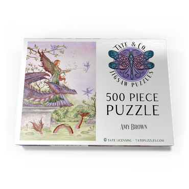 Darstellung des Puzzle Motivs Lake Spell 500 Puzzle Schachtel Ansicht3