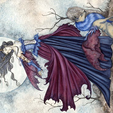 Darstellung des Puzzle Motivs The Moon Is Calling 500 Puzzle 3D Modell