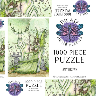 Darstellung des Puzzle Motivs Guardian 1000 Puzzle Schachtel 3D Modell