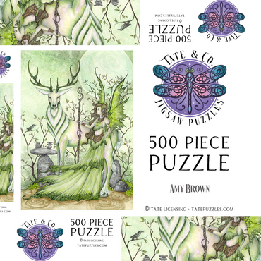 Darstellung des Puzzle Motivs Guardian 500 Puzzle Schachtel 3D Modell