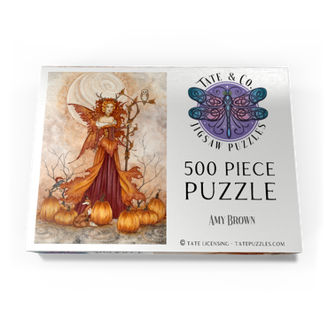Darstellung des Puzzle Motivs Pumpkin Queen 500 Puzzle Schachtel Ansicht3