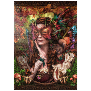 Darstellung des Puzzle Motivs puzzleplate Autumn Fairy Queen 1000 Puzzle