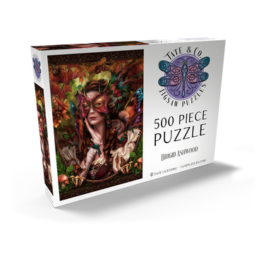 Darstellung des Puzzle Motivs Autumn Fairy Queen 500 Puzzle Schachtel Ansicht2