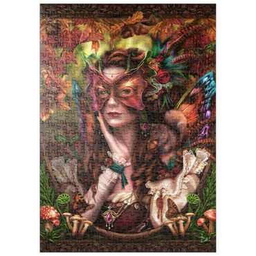 Darstellung des Puzzle Motivs puzzleplate Autumn Fairy Queen 500 Puzzle