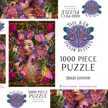 Darstellung des Puzzle Motivs Spring Fairy Queen 1000 Puzzle Schachtel 3D Modell