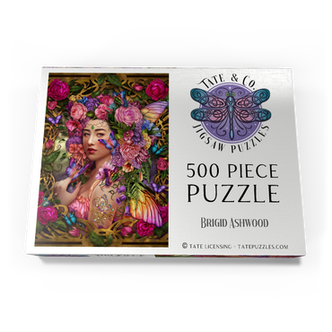 Darstellung des Puzzle Motivs Spring Fairy Queen 500 Puzzle Schachtel Ansicht3