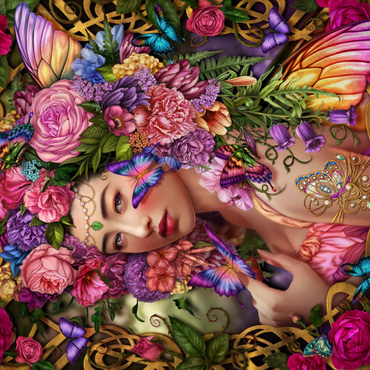 Darstellung des Puzzle Motivs Spring Fairy Queen 500 Puzzle 3D Modell