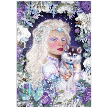 Darstellung des Puzzle Motivs puzzleplate Winter Fairy Queen 1000 Puzzle