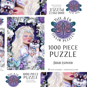 Darstellung des Puzzle Motivs Winter Fairy Queen 1000 Puzzle Schachtel 3D Modell