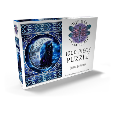 Darstellung des Puzzle Motivs Celtic Black Cat 1000 Puzzle Schachtel Ansicht2