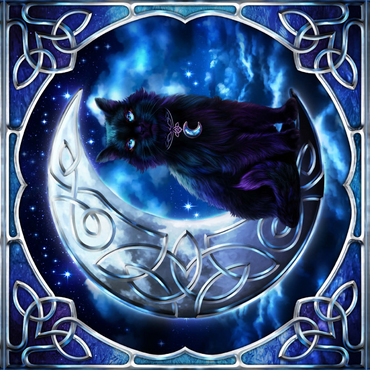 Darstellung des Puzzle Motivs Celtic Black Cat 1000 Puzzle 3D Modell