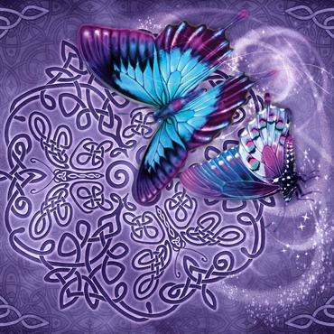 Darstellung des Puzzle Motivs Celtic Butterfly 1000 Puzzle 3D Modell
