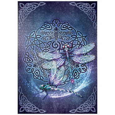 Darstellung des Puzzle Motivs puzzleplate Celtic Dragonfly 1000 Puzzle