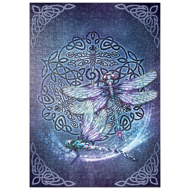 Darstellung des Puzzle Motivs puzzleplate Celtic Dragonfly 500 Puzzle
