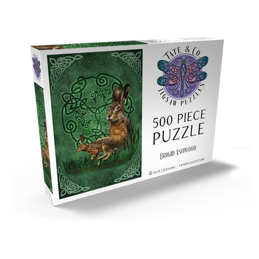Darstellung des Puzzle Motivs Celtic Hare 500 Puzzle Schachtel Ansicht2