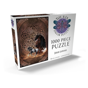 Darstellung des Puzzle Motivs Celtic Horse 1000 Puzzle Schachtel Ansicht2