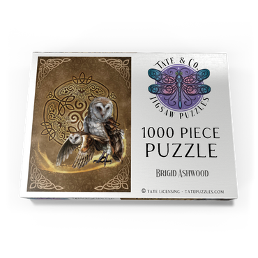 Darstellung des Puzzle Motivs Celtic Owl 1000 Puzzle Schachtel Ansicht3