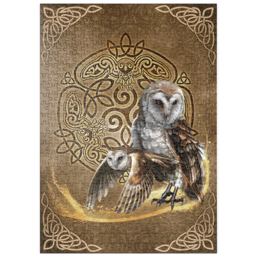 Darstellung des Puzzle Motivs puzzleplate Celtic Owl 500 Puzzle