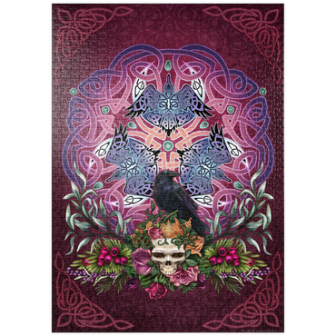 Darstellung des Puzzle Motivs puzzleplate Celtic Morrigan's Raven 1000 Puzzle