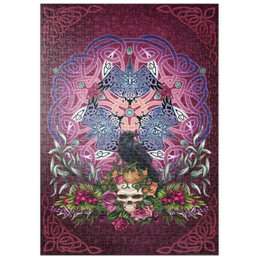 Darstellung des Puzzle Motivs puzzleplate Celtic Morrigan's Raven 500 Puzzle
