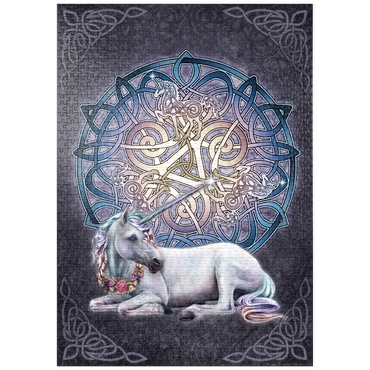 Darstellung des Puzzle Motivs puzzleplate Celtic Unicorn 1000 Puzzle