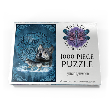 Darstellung des Puzzle Motivs Celtic Wolf 1000 Puzzle Schachtel Ansicht3